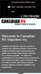 Mobile Screenshot of canadianrvimporters.com