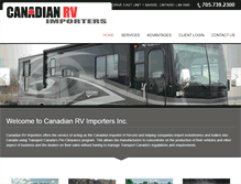 Tablet Screenshot of canadianrvimporters.com